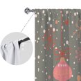 thumbnail image 3 of Goory 2PCS Rideaux de Luxe Décoration de la Maison Longs Rideaux de Noël Rod Poche Fenêtre Rideaux Traitements Chambre Style-F W: 24 "x H: 59", 3 of 6