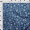 thumbnail image 3 of oneOone Viscose Chiffon Blue Fabric Abstracts Sewing Material Print Fabric By The Yard 42 Inch Wide, 3 of 5