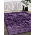 thumbnail image 2 of Ahgly Company Indoor Round Abstract Orchid Purple Persian Area Rugs, 5' Round, 2 of 6