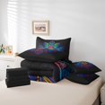 thumbnail image 4 of YST Hippie Hamsa Eye Bedding Set Bohemian Lotus 7pcs, King, 4 of 4