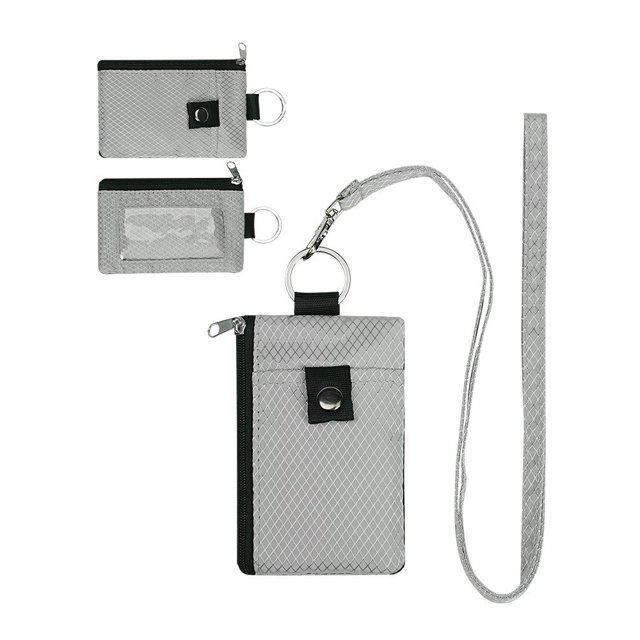 YSTIANN Thin Mini Wallet - Multi-Functional Card Holder with Keychain, Anti-Theft Slim Card Case, Neck-Hangable Design WJ94-4717