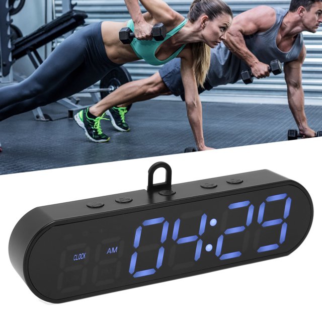 Gym Timer, Clock Multifunctional USB Sports Interval Timer For School For Workout