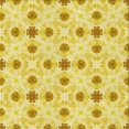 thumbnail image 1 of Ahgly Company Tapis d'Intérieur Lavables à la Machine, Carrés, Transitionnels, Jaunes, Tapis de Zone, 8 Pieds Carré, 1 of 7