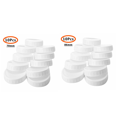 thumbnail image 4 of 40Pcs Plastic Storage Lids Ribbed for 70mm/86mm Standard Regular Mouth Mason Jar Bottle, 4 of 9