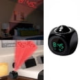 thumbnail image 3 of EGNMCR Alarm Clock Wall Clock Digital LCD Voice Talking Multifunction LED Projection Alarm Clock Temperature clock clock, 3 of 4