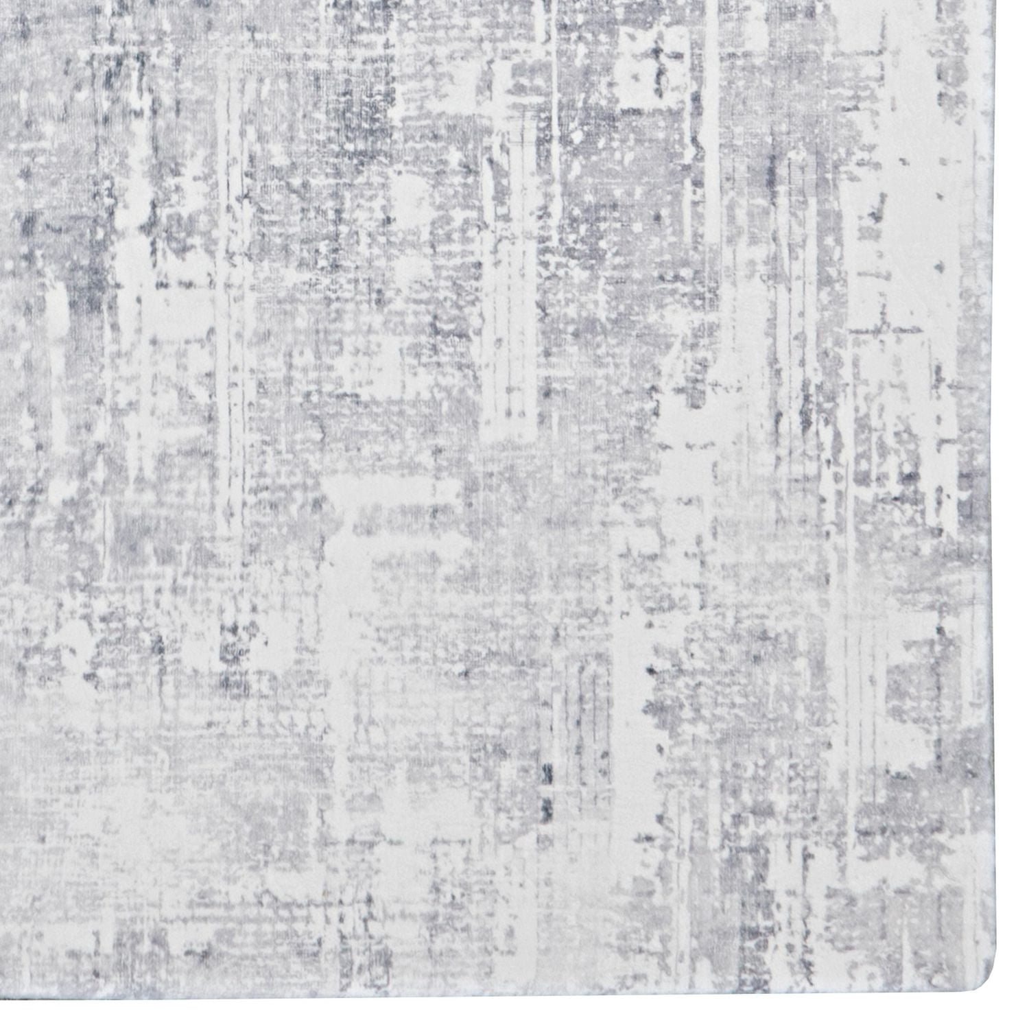 Motif Printed Faux Rabbit Domo Ivory & Grey 3 ft. x 5 ft. Accent Rug