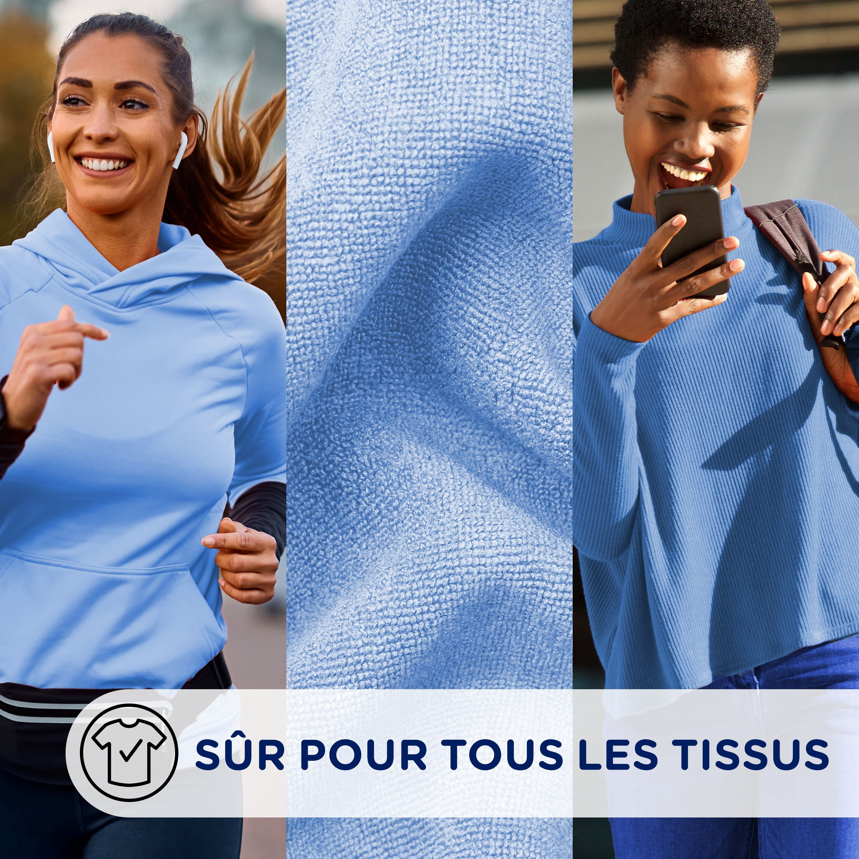 Perles rehausse-parfum pour lessive Downy Léger, parfum Brume océanique, perles pour les tissus pour la lessive, conçues pour être douces avec une légère bouffée de parfum, sans parfums prononcés