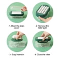 thumbnail image 3 of Multifunctional Soap Foaming Box with Roller Laundry Brush, Hands-Free Soap Storage Case with Draining Layer and Spring for Easy Lathering, 3 of 5