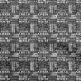 thumbnail image 1 of oneOone Cotton Silk Gray Fabric Text Craft Projects Decor Fabric Printed By The Yard 42 Inch Wide, 1 of 5