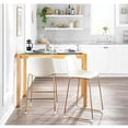 thumbnail image 2 of Heavenly Collection Counter PU Stool with Gold Legs, 2 of 5