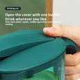 thumbnail image 4 of Pichet d'Eau en Plastique Mince pour Réfrigérateur, Bec Verseur avec Couvercle, Pichet de Rangement pour Boissons, Contenant Réutilisable pour Boissons Froides et Chaudes, Bouilloire de Maintien d'Eau pour Thé, Jus, Lait au Quotidien à la Maison, Vert, 4 of 8