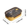 thumbnail image 2 of Boovnll Bento Box, Stainless Steel Insulated Lunch Box for Office Workers Large Capacity Lunch Box Student Compartment Lunch Tray, Bento Box Adult, Bento Box for Kids, Lunch Box Containers, 2 of 2