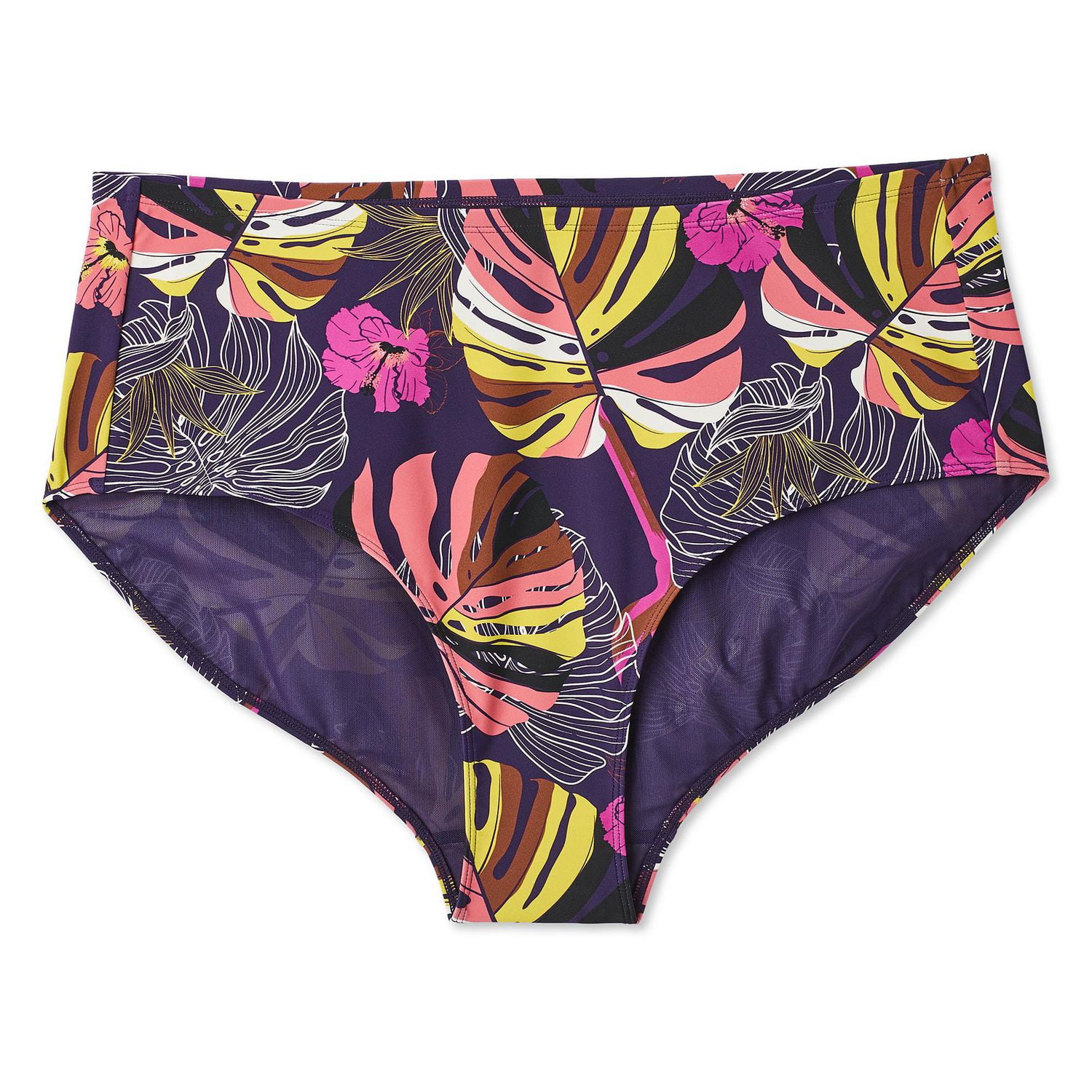 George Women's Plus High Waist Bikini Bottom