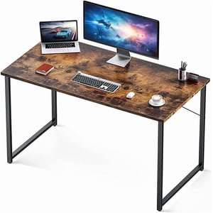 Study Computer Desk Table 32 inches 80cm Long 20 inches 50cm Wide Large Table Workstation for Home Office, Rustic Vintage 80x50 CM