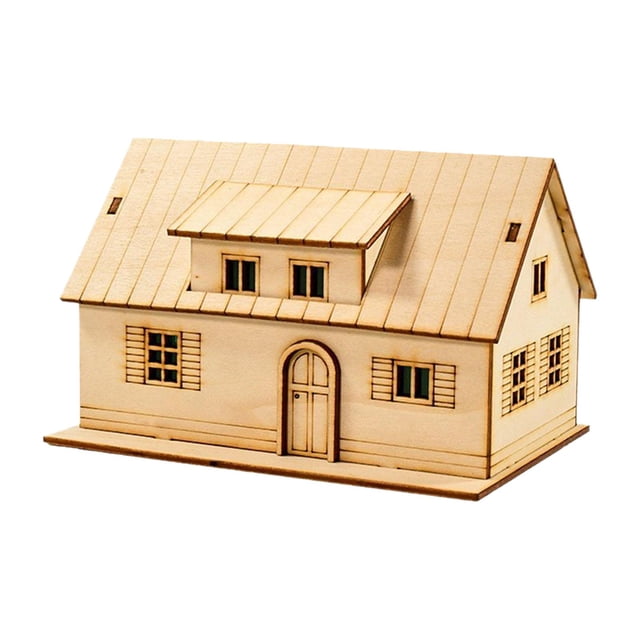 TISHITA 1:60 Scale Decor Miniature House Model for Gift Teens Adults Micro Landscape Style D