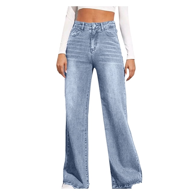 Ketyyh-chn99 Jeans à Enfiler Femme Jeans Extensibles Jeans Capri Taille Mi-Haute pour Femme Bleu,m
