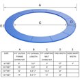 thumbnail image 2 of Gymax Coussin de Sécurité de Remplacement pour Trampoline 14 Pieds, Cadre de Rebond, Housse de Ressort Imperméable, Bleu, 2 of 8