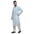 thumbnail image 2 of Atasi Kurta-Pyjama Long en Coton Imprimé pour Hommes, Kurta-Pyjama Décontracté de Designer, Vêtements, 2 of 5