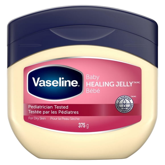 Vaseline Baby Healing Jelly for Dry Skin Pediatrician Tested, 375 g