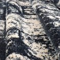 thumbnail image 4 of Ladole Rugs Contemporary Abstract Microfiber Shaggy Area Rug Cream-Light Grey, 5x8 (5'3" x 7'6", 160cm x 230cm), 4 of 4