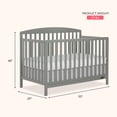 thumbnail image 2 of Dream On Me Odelle 5 in 1 Convertible Crib, Sea Grass, 2 of 9