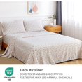 thumbnail image 2 of King Size Bed Sheets Piece Floral Pattern Sheets King Deep Pocket Sheet Grey Lotus, 2 of 7