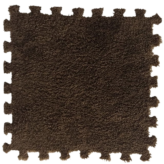 5Pcs 11.81Inch Square Puzzle Polyester Velvet Carpet in 14 Colors