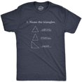 thumbnail image 1 of Mens Name The Triangles Funny Math T Shirt Sarcasm Novelty I Love Math Graphic, 1 of 7