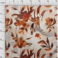 thumbnail image 3 of oneOone Cotton Cambric Orange Fabric Abstract Ink Texture Fabric For Sewing Printed Craft Fabric By The Yard 42 Inch Wide, 3 of 5