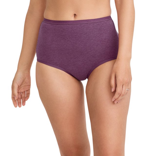 Jockey Women's Worry Free Cotton Stretch Moderate Absorbency Brief