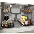 thumbnail image 2 of 1 Pce Organiseurs sous l'Évier, Étagère d'Évier à Double Couche pour Armoire, Étagères de Rangement,, 2 of 4