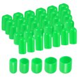 thumbnail image 1 of Unique Bargains 50pcs Bouchons Ronds en Caoutchouc 1/4' 3/8' 1/2' 5/8' 3/4' Protections de Filetage de Couverture de Vinyle Vert, 1 of 6