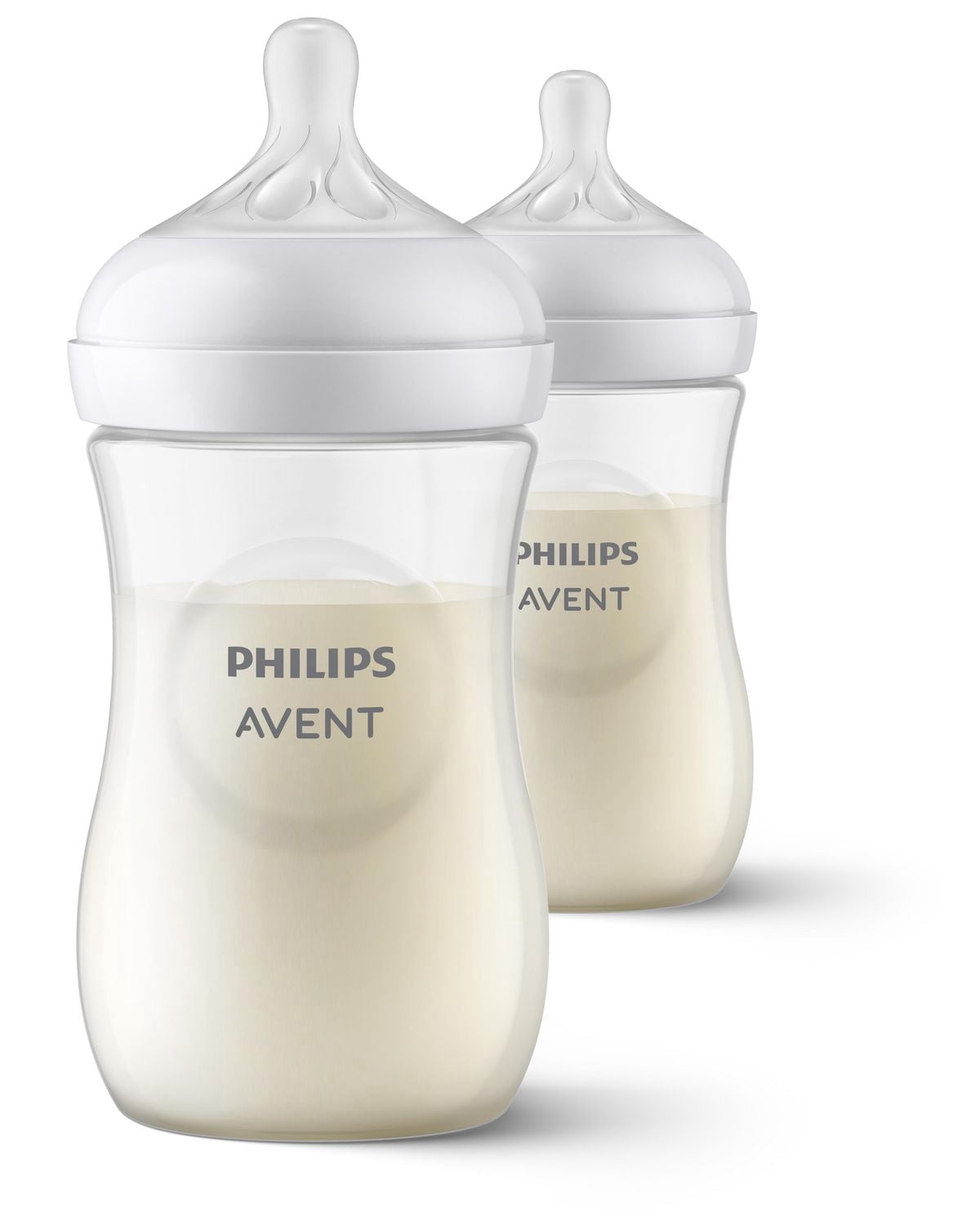 Philips Avent Natural Baby Bottle With Natural Response Nipple, Clear, 2x9oz Bottles, SCY903/02