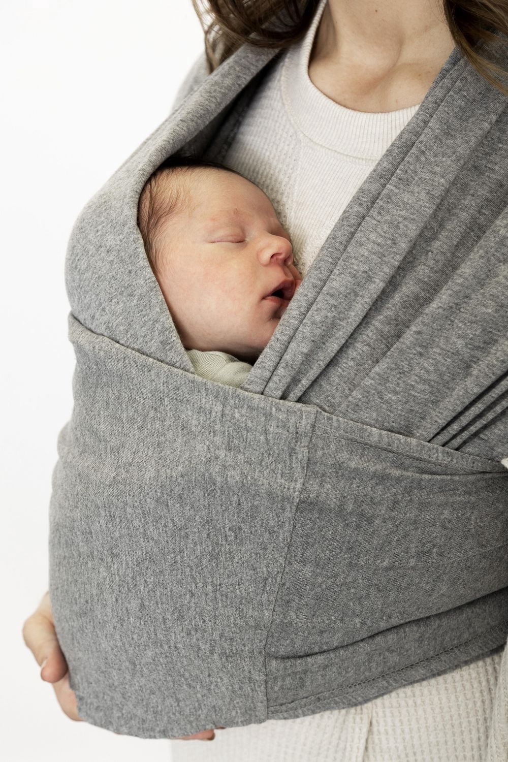 Snüg - Ready-to-wear ergonomic baby wrap, no tying or buckling, designed for skin-to-skin