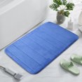 thumbnail image 1 of Boovnll Bathroom Rugs, Absorbent Thicken Non-Slip Backing Thick Velvet Floor Mat Kitchen Bathroom Foot Mat Solid Color Cotton Foot Mat 2Pc, Bath Mat, Bath Mats for Bathroom, 1 of 5