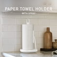 thumbnail image 2 of Simplehuman Paper Towel Holder with Spray Pump, White, 2 of 6