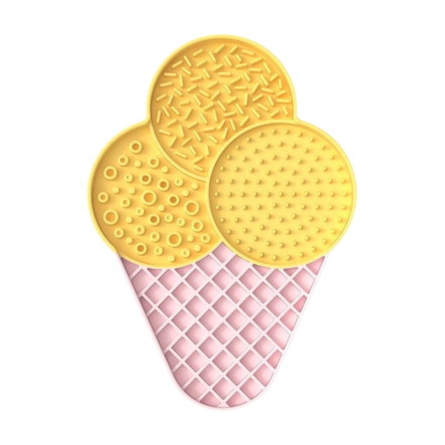 Interactive Silicone Slow Feeder Mat Puzzle Lick Pad for Cats and Dogs with Suction Cup Non- Cushioning Base