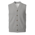 thumbnail image 3 of Gilet en Tricot Classique avec Boutons devant pour Usage Quotidien Décontracté et Professionnel - Gilet en Tricot Sans Manches Élégant pour Garde-Robe Homme, 3 of 7
