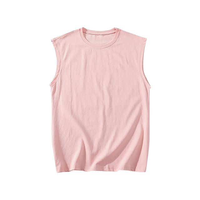 zfhfof Men's Casual Tank Tops Summer Rond Neck Sleeveless Lightweight Tee Muscle Basic T Shirts