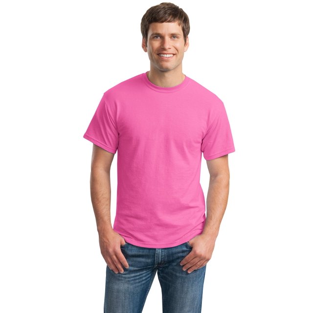 Gildan T-Shirt pour Hommes à Manches Courtes DryBlend 50 Coton/50 Polyester - 8000