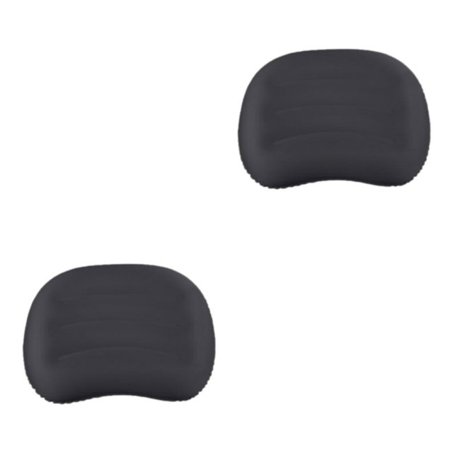 relayinert Comfortable And Breathable Ultralight Camping Travel Pillow For Neck And Lumbar black 2Set