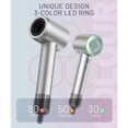 thumbnail image 2 of Fast Drying Hair Dryer ,150000 RPM High-Speed  Blow Dryer,Low Noise Auto Temperature Control ,Come with Diffuser and Smooth Nozzle(Gray), 2 of 9