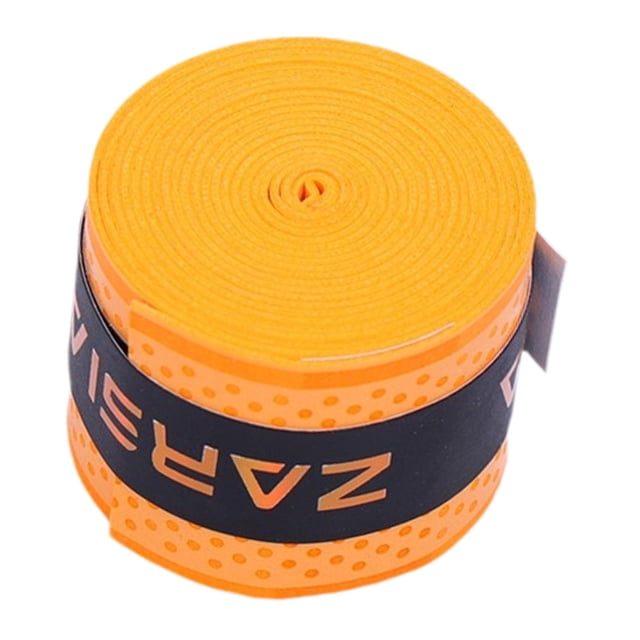jinwen Badminton Racket Grip AntiSlip Handle Tape for Pickleball Squash Racquetball Orange
