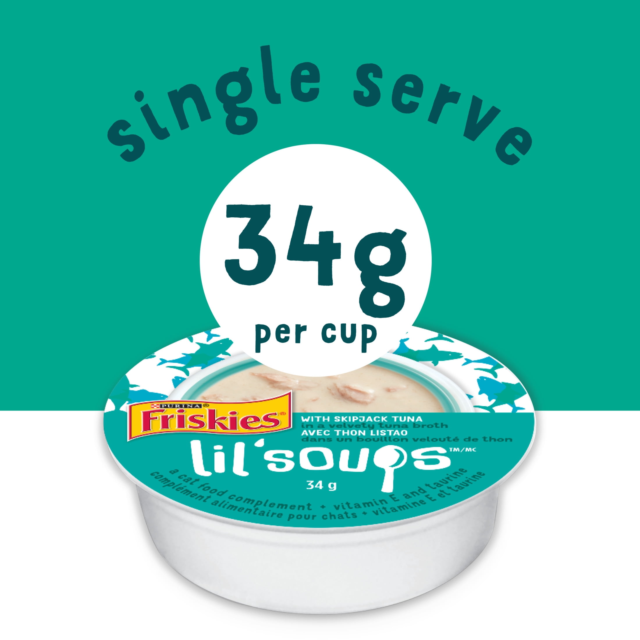 Purina Friskies Lil' Soups Skipjack Tuna, Cat Treats 34g