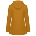 thumbnail image 3 of Women Solid Rain Jacket Outdoor Plus Size Waterproof Hooded Raincoat Windproof, 3 of 5