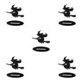 thumbnail image 3 of Shengyu Compact Boiler Witch Craft Decorations - Sturdy Poplar Wood For Festive Ambiance Making Preferred Broom Witch 5Set, 3 of 6