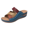 thumbnail image 1 of Pompotops Sandales Décontractées d'Été pour Femmes Dames Couture Souples Plage Extérieur Vacances Chaussures, 1 of 1