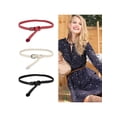 thumbnail image 5 of Unique Bargains Women's Adjustable Thin Braided Rope Faux Leather Belts, 5 of 5