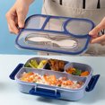 thumbnail image 1 of karymi Border Student Bento Box Children Sealed Fruit Box Salad Box Work Microwave Lunch Box Chopsticks Dip Container Cute Kids Bento Lunch Box Room Decor, 1 of 7