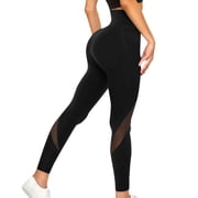 Amzcrzy Women's Leggings Solid Color High Waisted Leggings Casual Stretchy Yoga Pants Fashion Slim Joggers Sports Workout Leggings